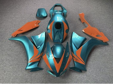 2012-2016 Cyan Brillant & Orange CBR1000RR Carénage