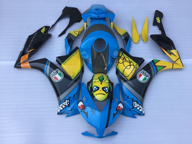 2012-2016 Dents De Requin Bleu CBR1000RR Carénage