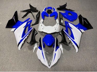 2013-2016 Blanc Brillant & Bleu Daytona 675 Carénage