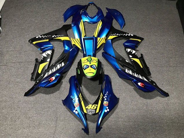 2016-2019 Requin Bleu Métallisé ZX10R Carénage