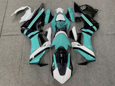 2017-2023 Cyan Brillant Blanc & Noir CBR1000RR Carénage